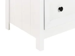 6 skuffers kommode HAZELVALE Hvid