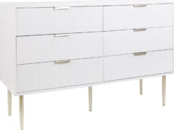 6 skuffers kommode SOHO Hvid