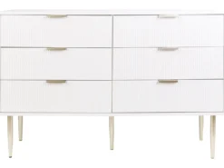 6 skuffers kommode SOHO Hvid