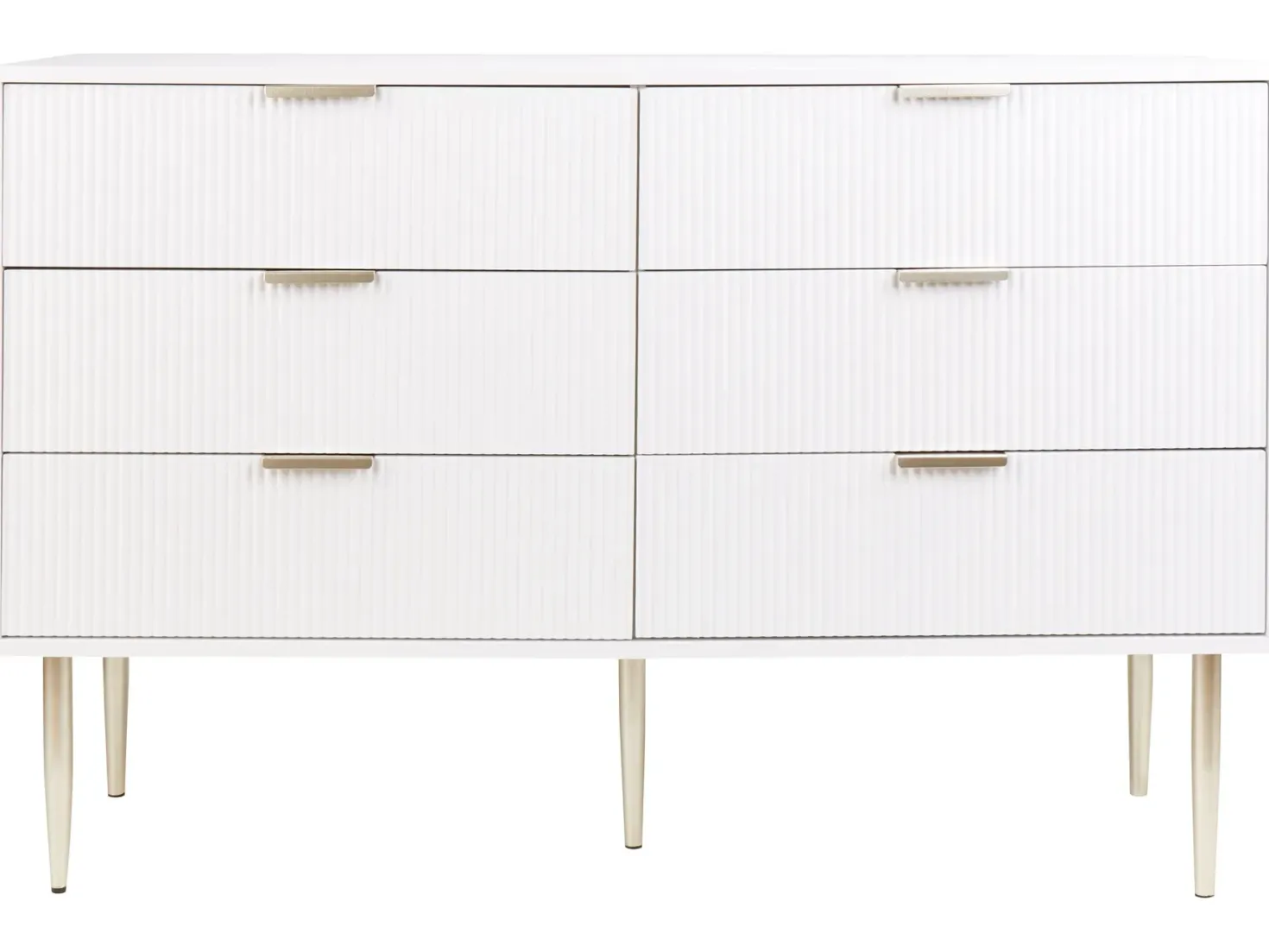 6 skuffers kommode SOHO Hvid