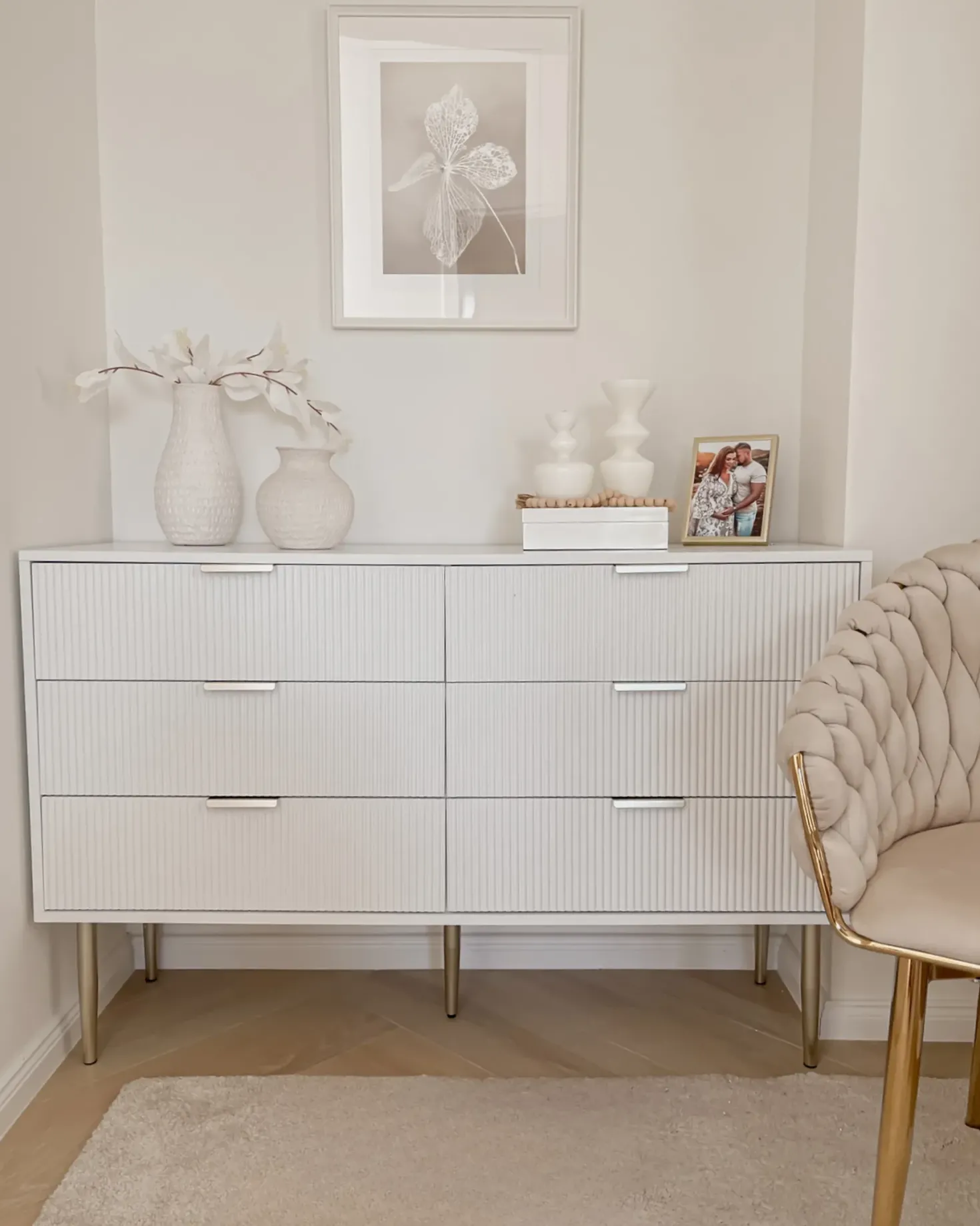 6 skuffers kommode SOHO Hvid