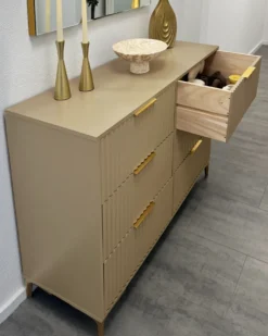 6 skuffers kommode WALCOTT Beige
