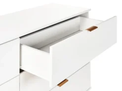6 skuffers kommode WALPOLE Hvid