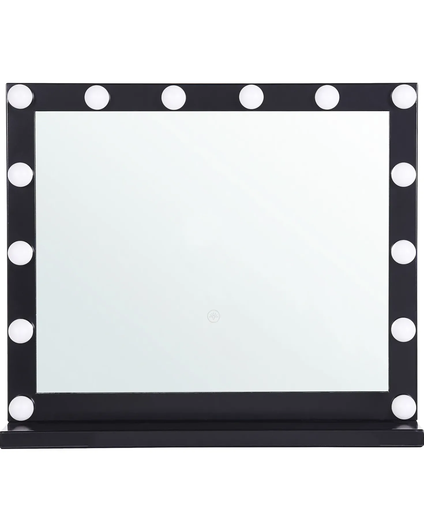 Sminkebord med spejl LED BEAUVOIR Sort