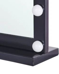 Sminkebord med spejl LED BEAUVOIR Sort