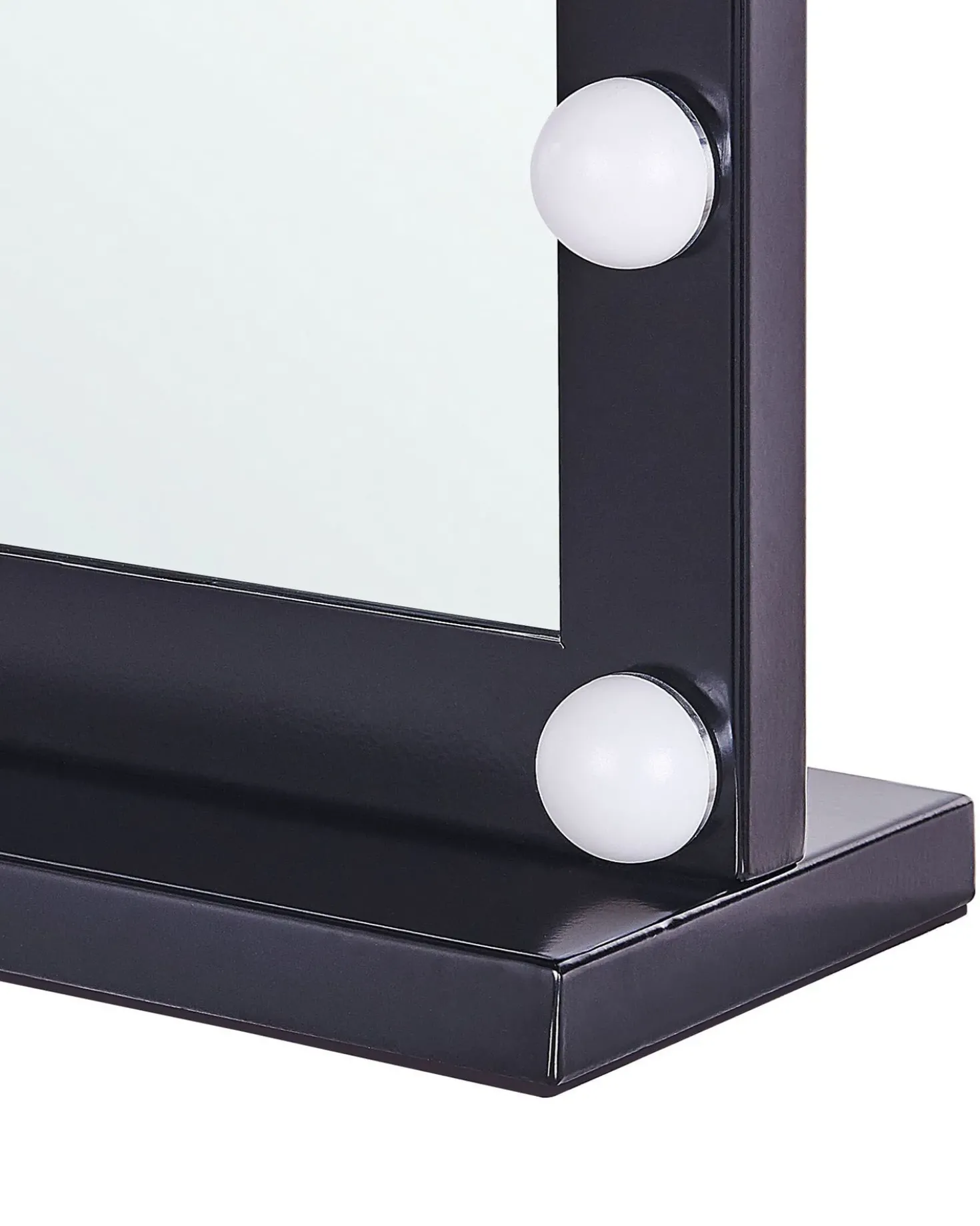 Sminkebord med spejl LED BEAUVOIR Sort
