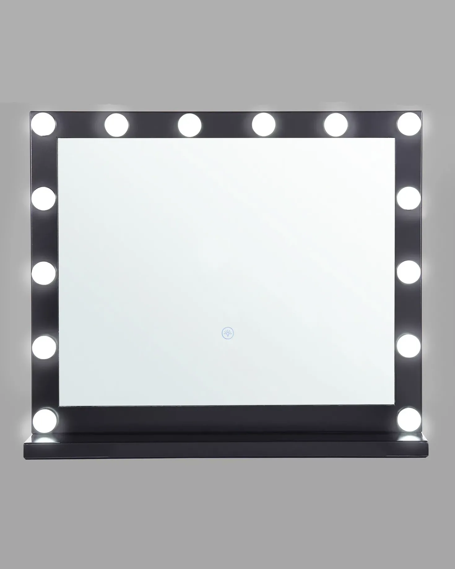 Sminkebord med spejl LED BEAUVOIR Sort
