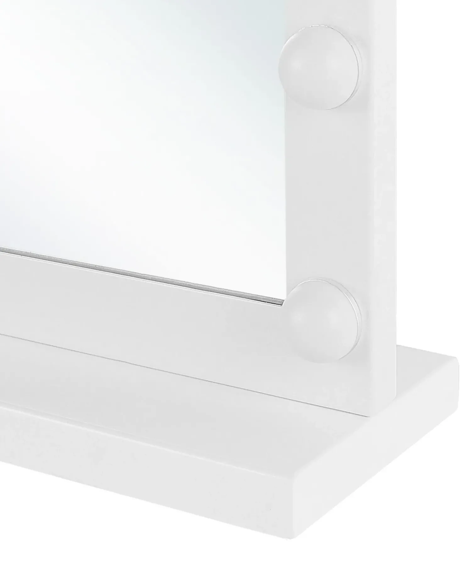 Sminkebord med spejl LED BEAUVOIR Hvid
