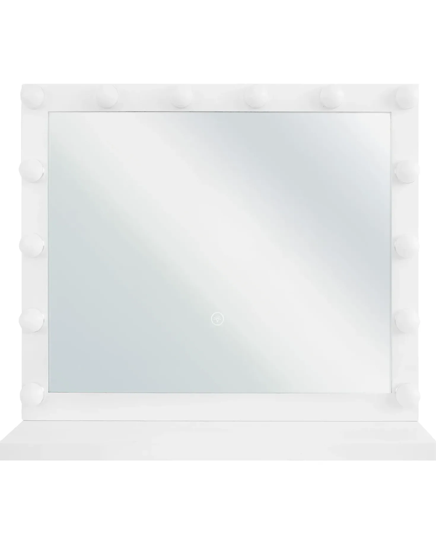 Sminkebord med spejl LED BEAUVOIR Hvid