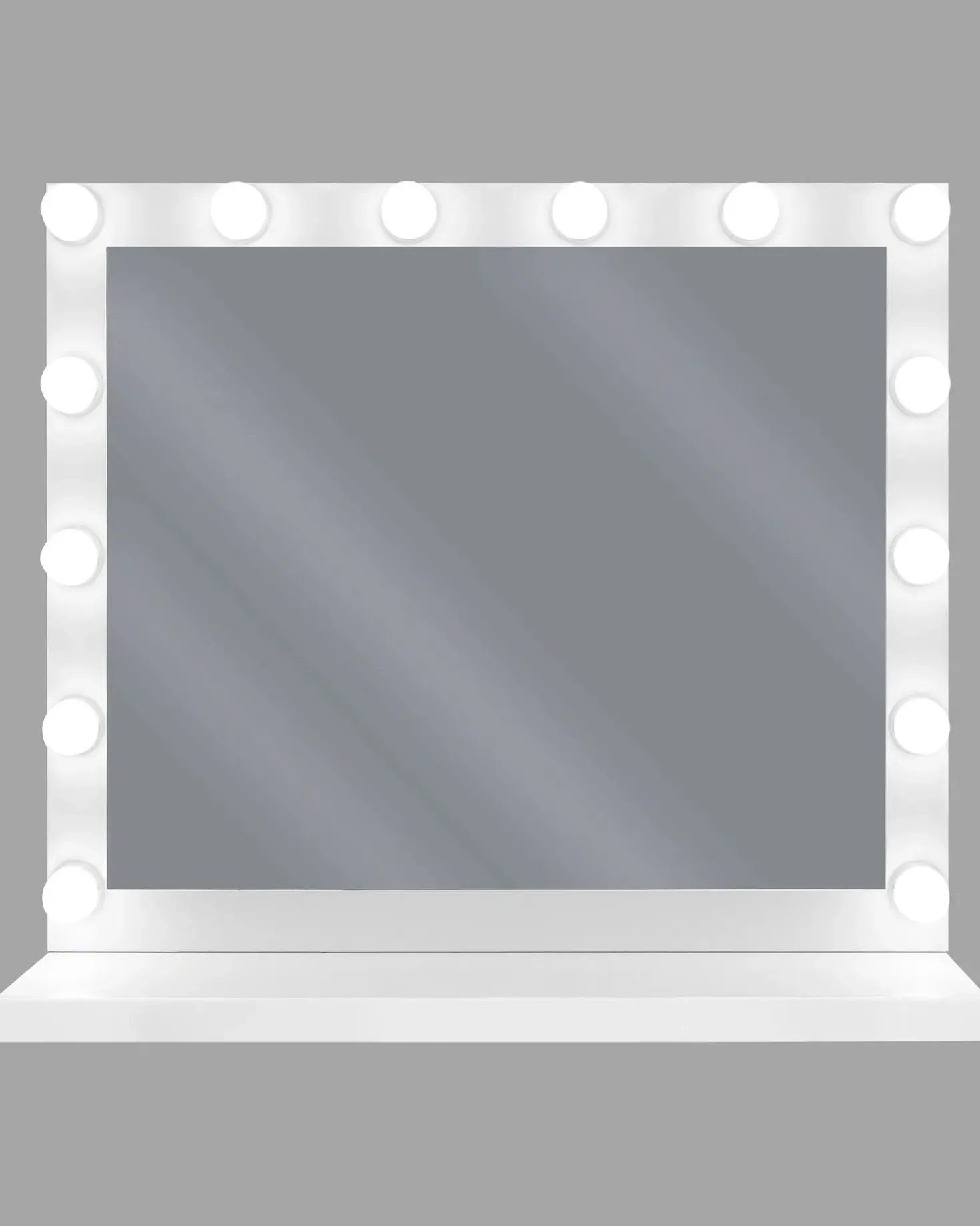 Sminkebord med spejl LED BEAUVOIR Hvid