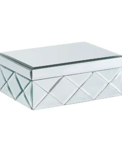 Smykkeskrin GORRON Glas Spejlet sølv
