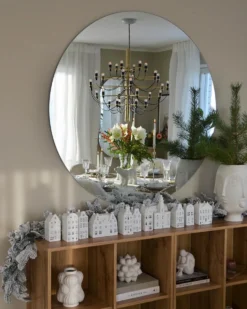Sneklædt juleguirlande LED SUNDO 270 cm Hvid