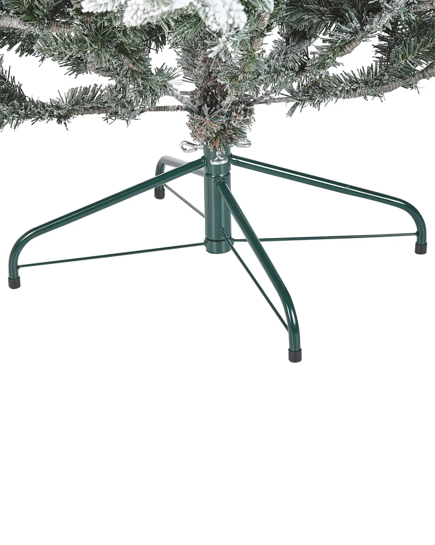 Sneklædt juletræ BRISCO 210 cm Hvid