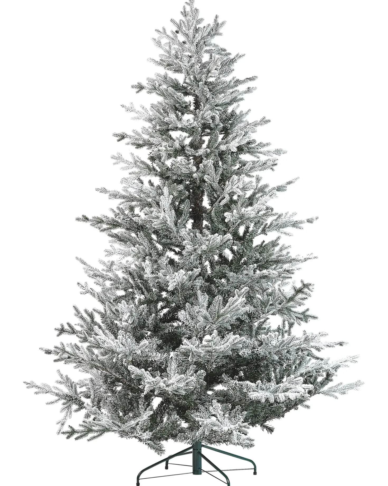 Sneklædt juletræ BRISCO 210 cm Hvid