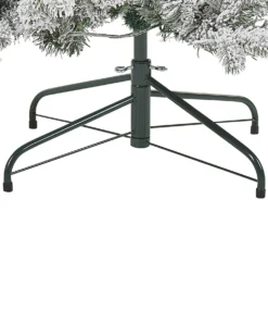 Sneklædt juletræ LED TATLOW 180 cm Grøn