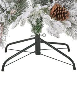 Sneklædt juletræ MASALA 120 cm Hvid