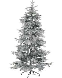 Sneklædt juletræ TOMICHI 180 cm Hvid