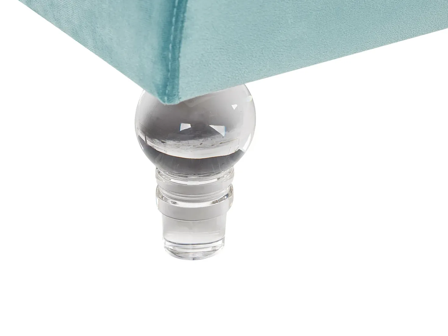Sofa 3 personers ARVIKA Velour Himmelblå