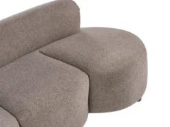 Sofa 3 personers BLAVAND Boucle Brungrå