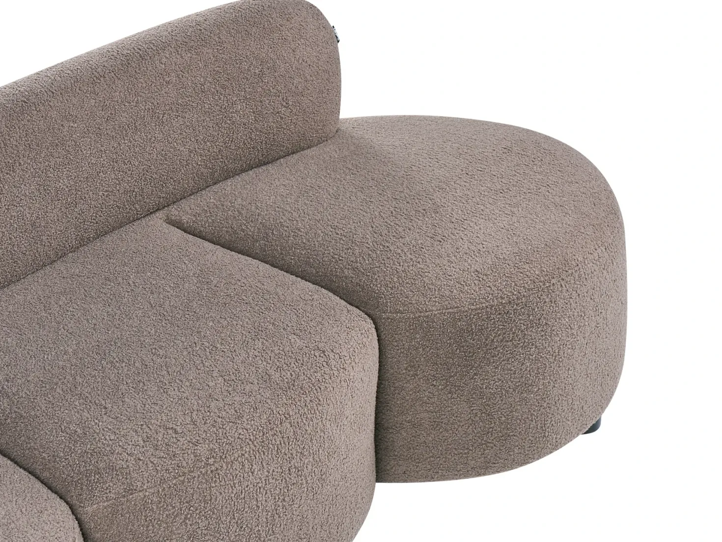 Sofa 3 personers BLAVAND Boucle Brungrå