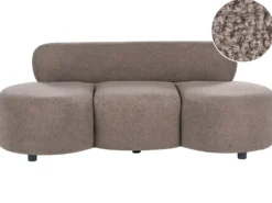 Sofa 3 personers BLAVAND Boucle Brungrå