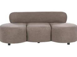 Sofa 3 personers BLAVAND Boucle Brungrå