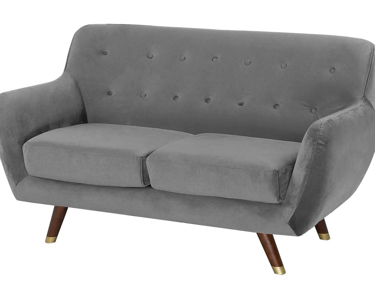 Sofa 2 personers BODO Velour Grå