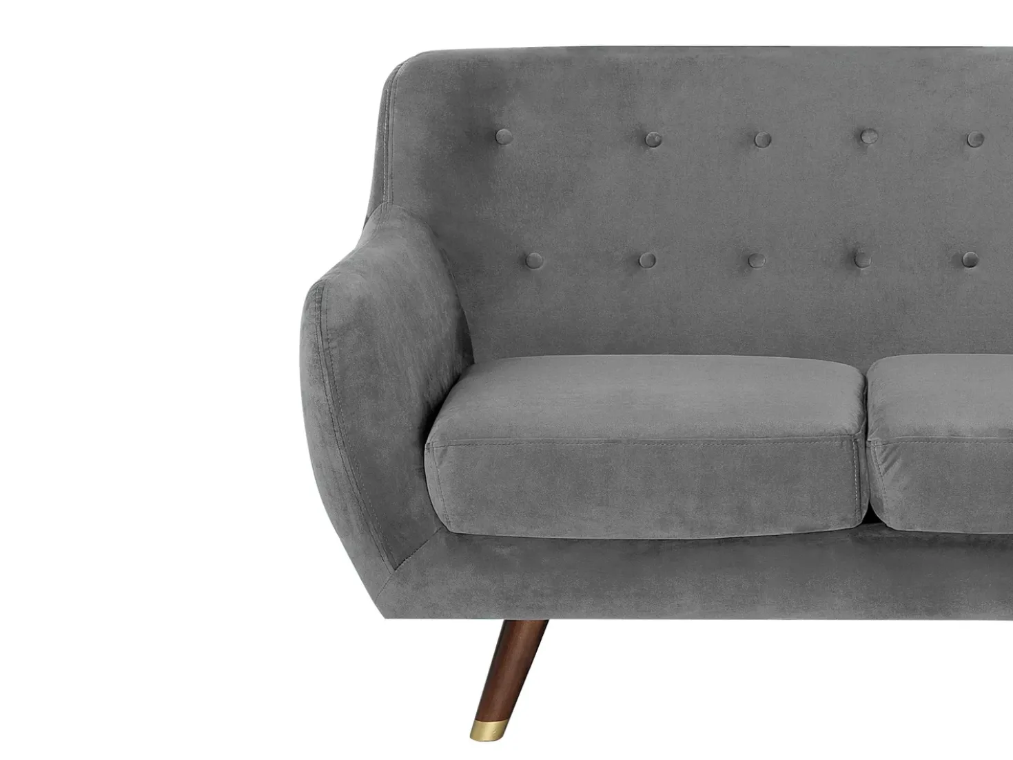 Sofa 2 personers BODO Velour Grå