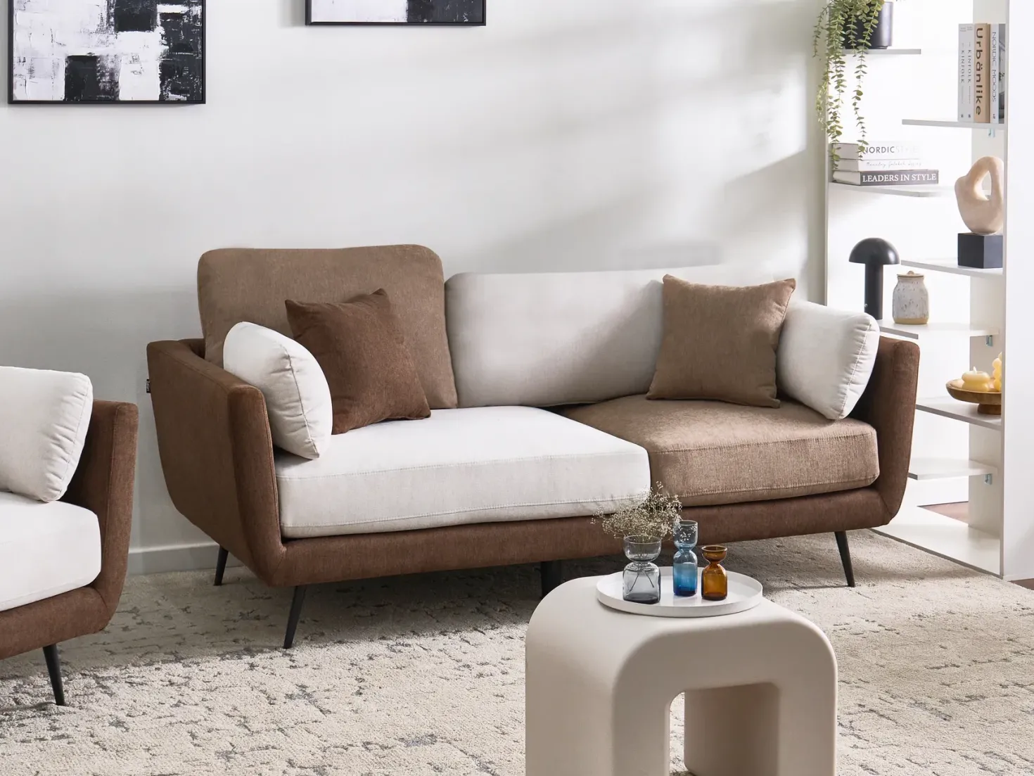 Sofa 3 personers BOLGA Brun