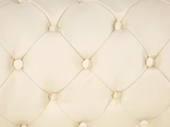 Sofa 3 personers CHESTERFIELD Ægte læder Lys Beige