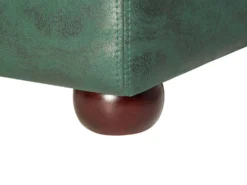 Sofa 3 personers CHESTERFIELD Kunstlæder Grøn