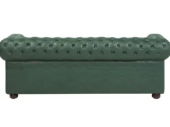 Sofa 3 personers CHESTERFIELD Kunstlæder Grøn