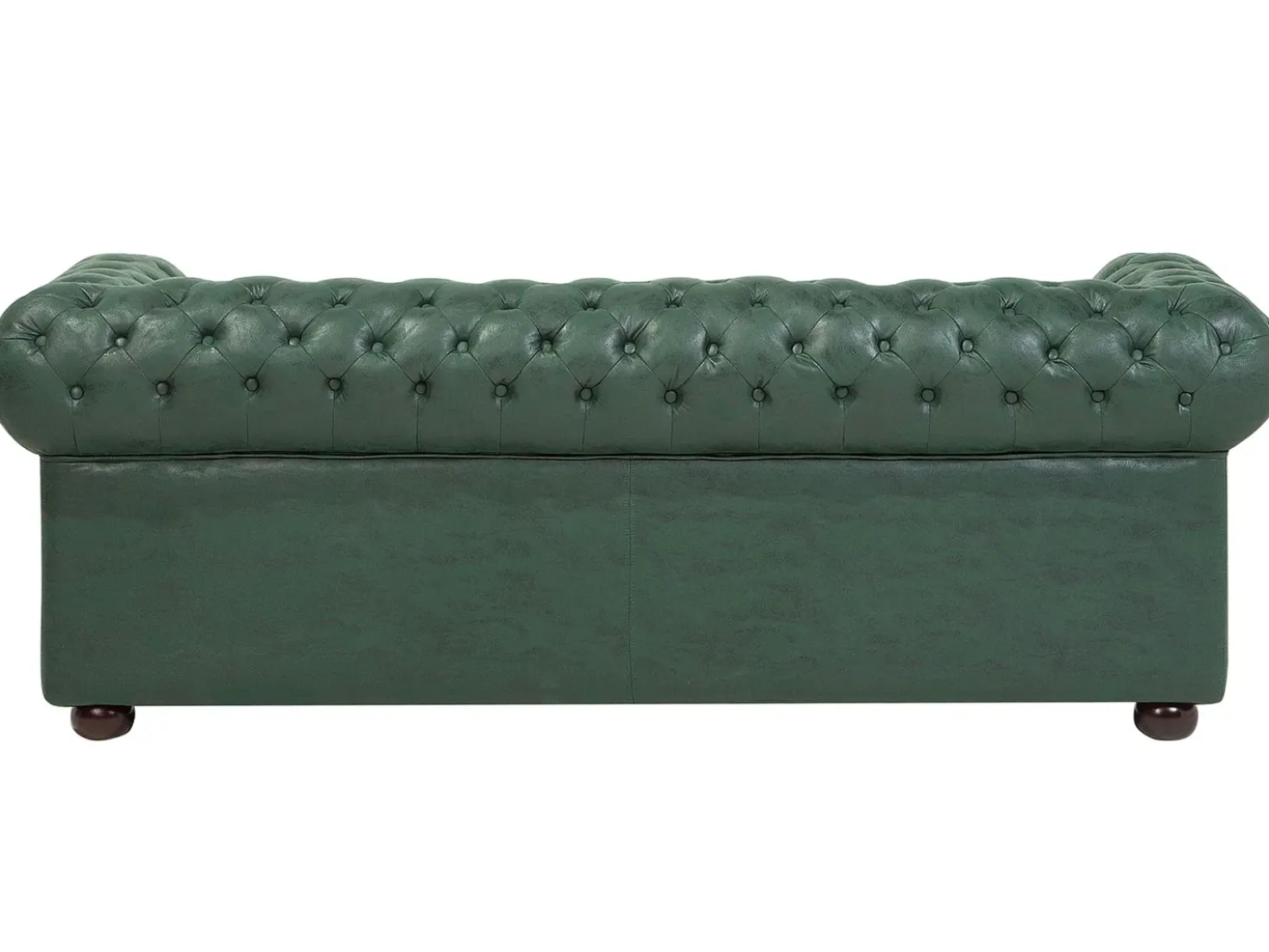 Sofa 3 personers CHESTERFIELD Kunstlæder Grøn