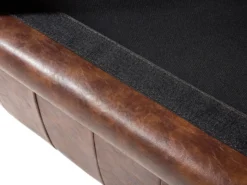 Sofa 3 personers CHESTERFIELD Kunstlæder Guldbrun