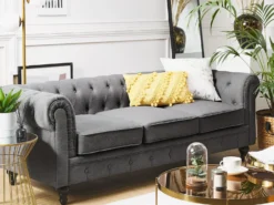 Sofa 3 personers CHESTERFIELD Grå