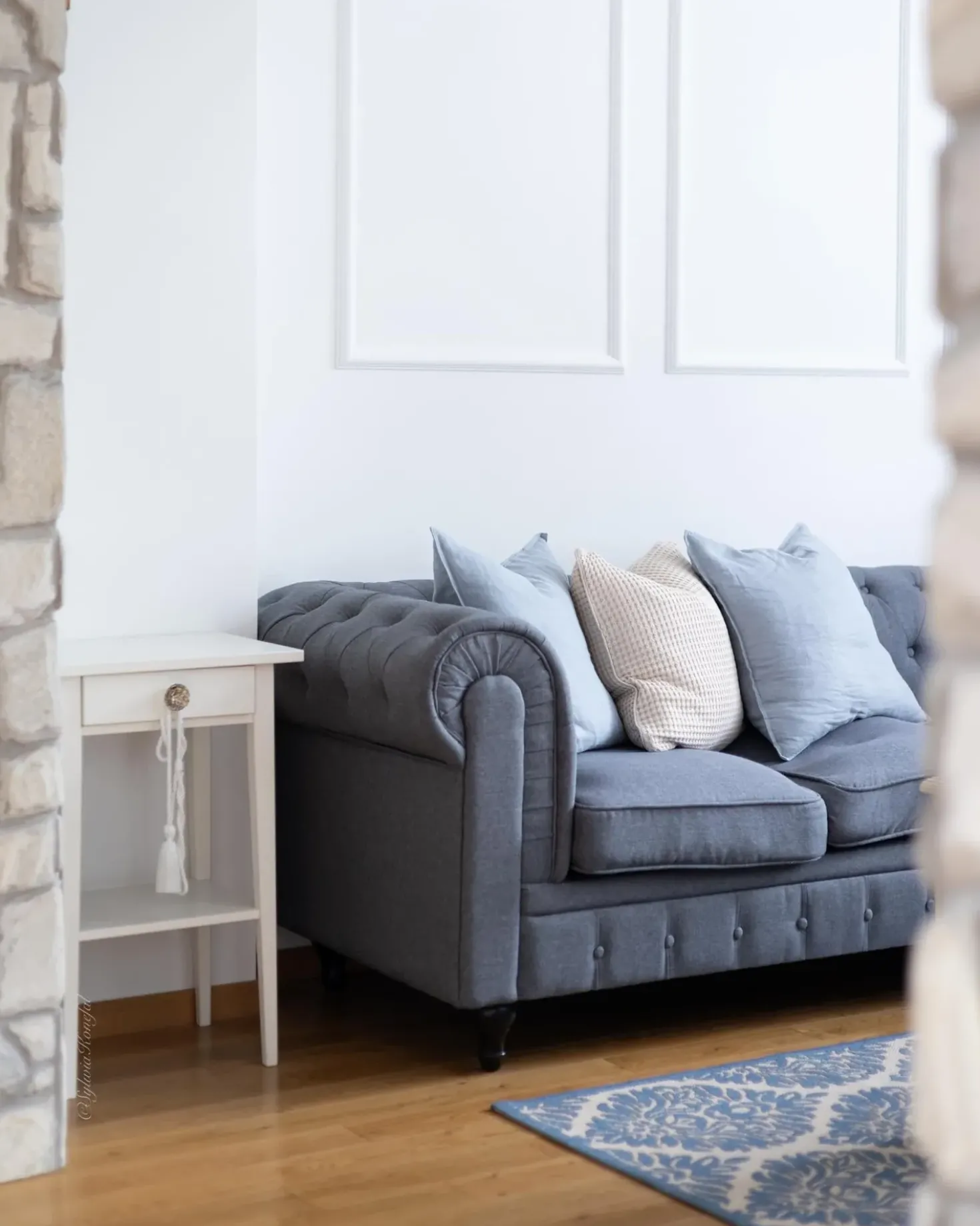 Sofa 3 personers CHESTERFIELD Grå