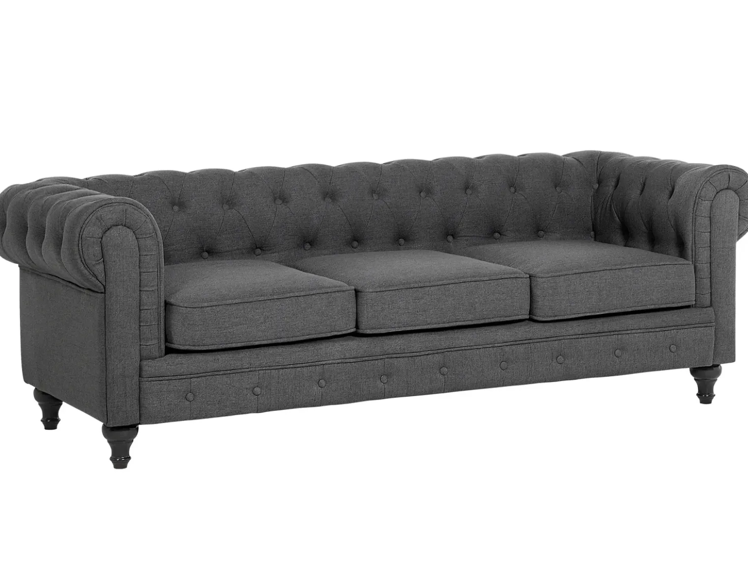 Sofa 3 personers CHESTERFIELD Grå