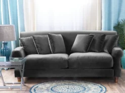 Sofa 2 personers EIKE Velour Grå