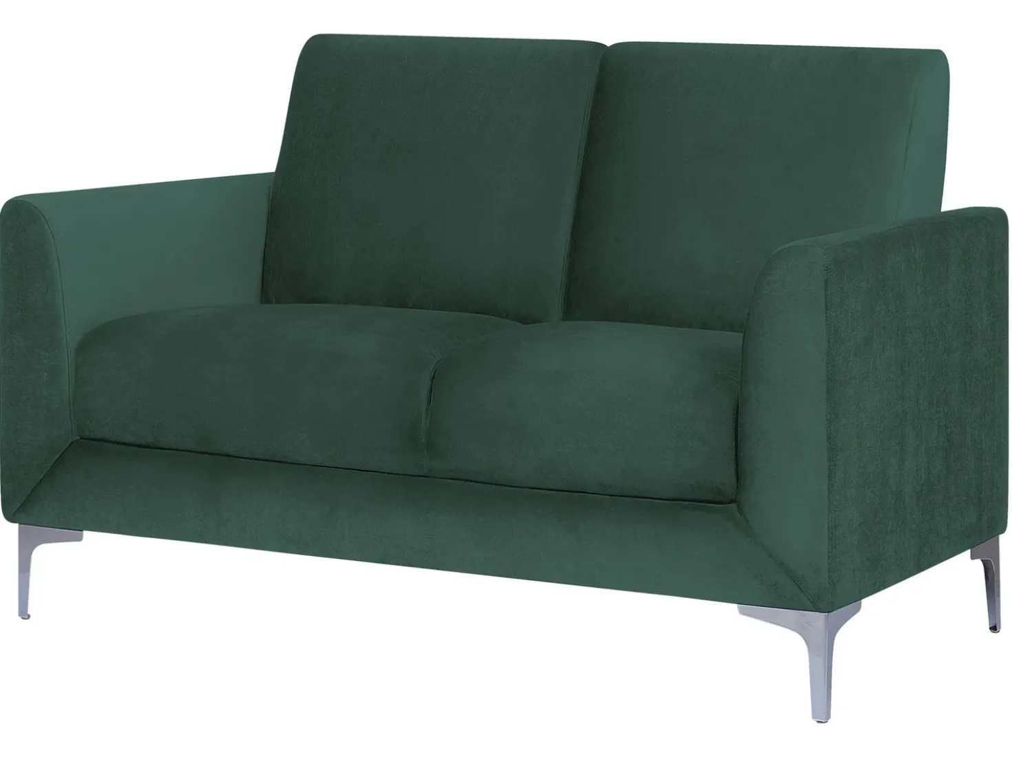 Sofa 2 personers FENES Velour Mørkegrøn