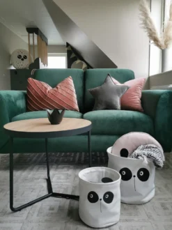 Sofa 2 personers FENES Velour Mørkegrøn