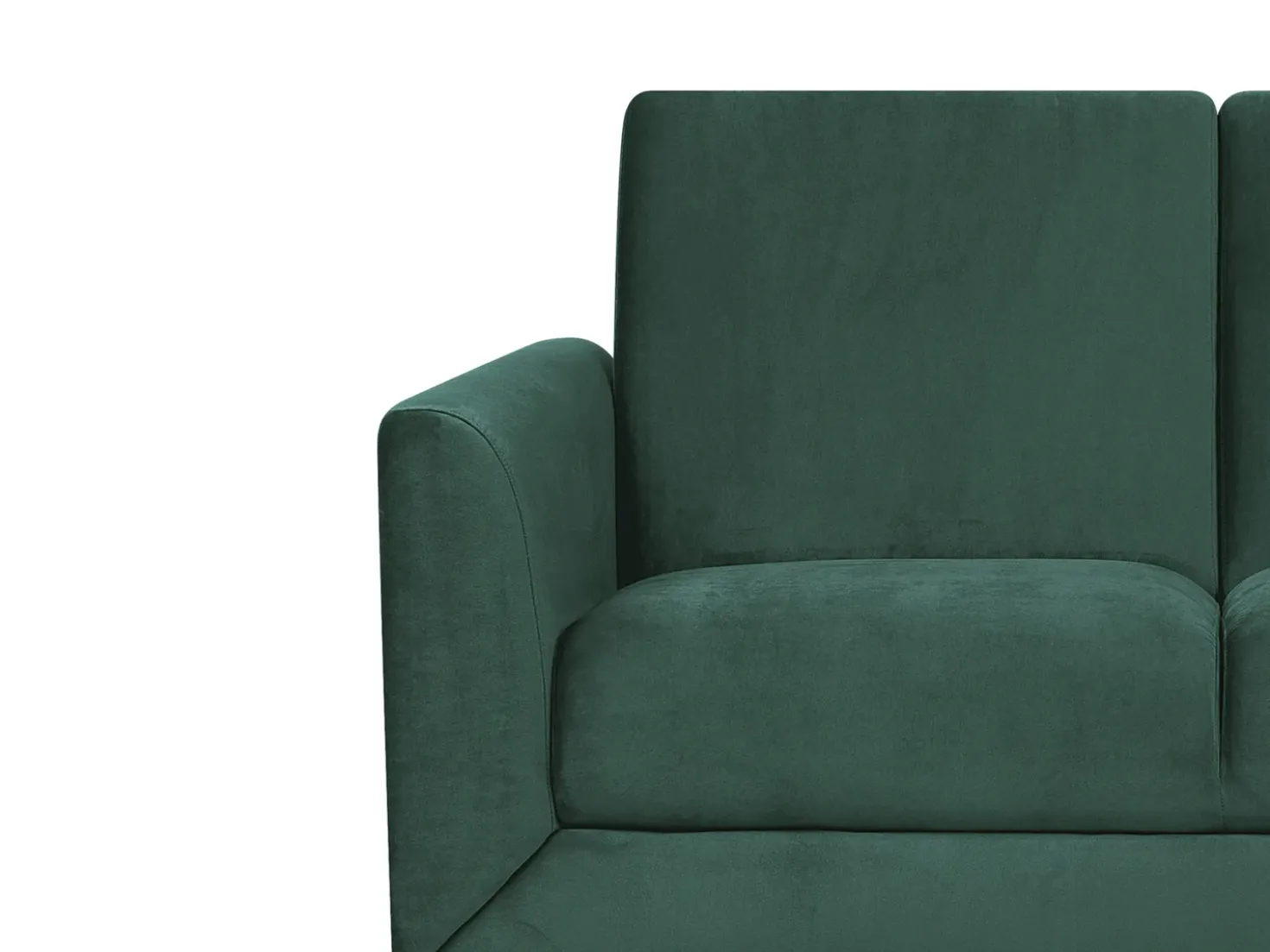 Sofa 2 personers FENES Velour Mørkegrøn