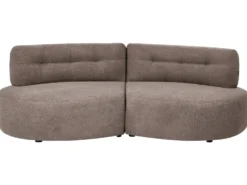 Sofa 3 personers LAERDAL Boucle Brungrå