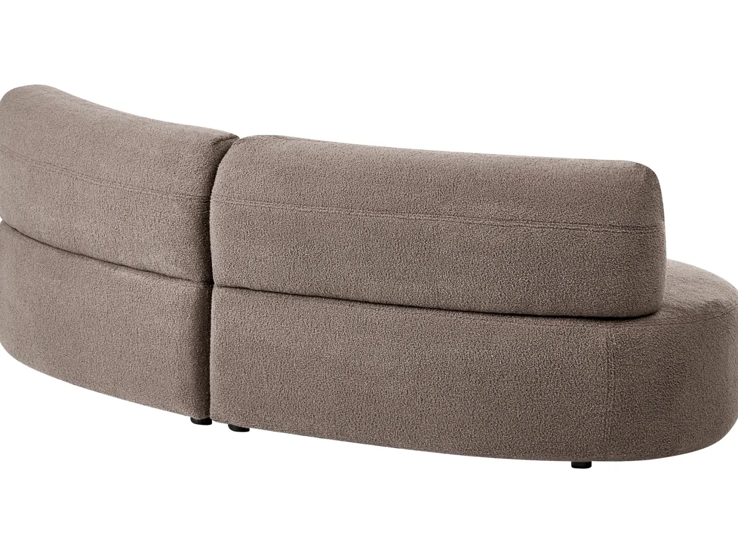 Sofa 3 personers LAERDAL Boucle Brungrå