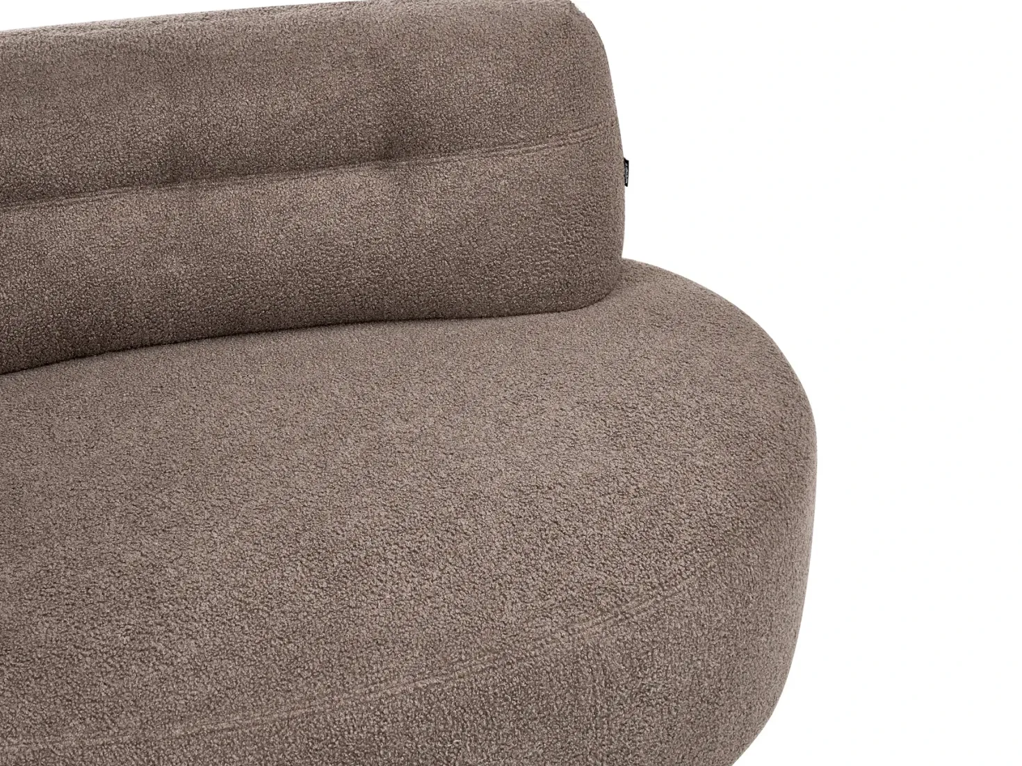 Sofa 3 personers LAERDAL Boucle Brungrå