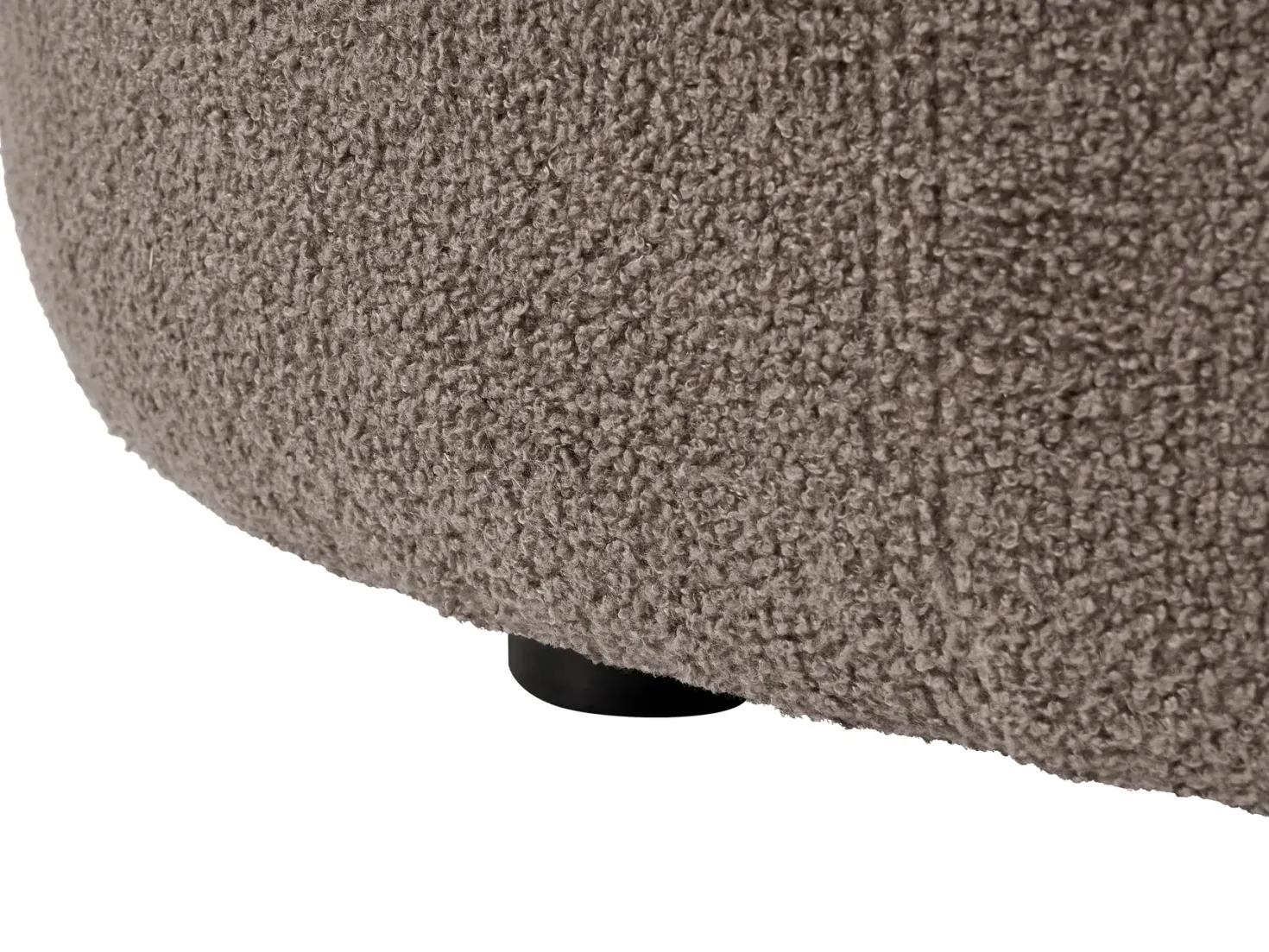 Sofa 3 personers LAERDAL Boucle Brungrå
