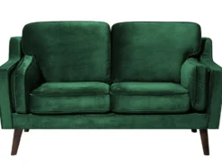 Sofa 2 personers LOKKA Velour Smaragdgrøn