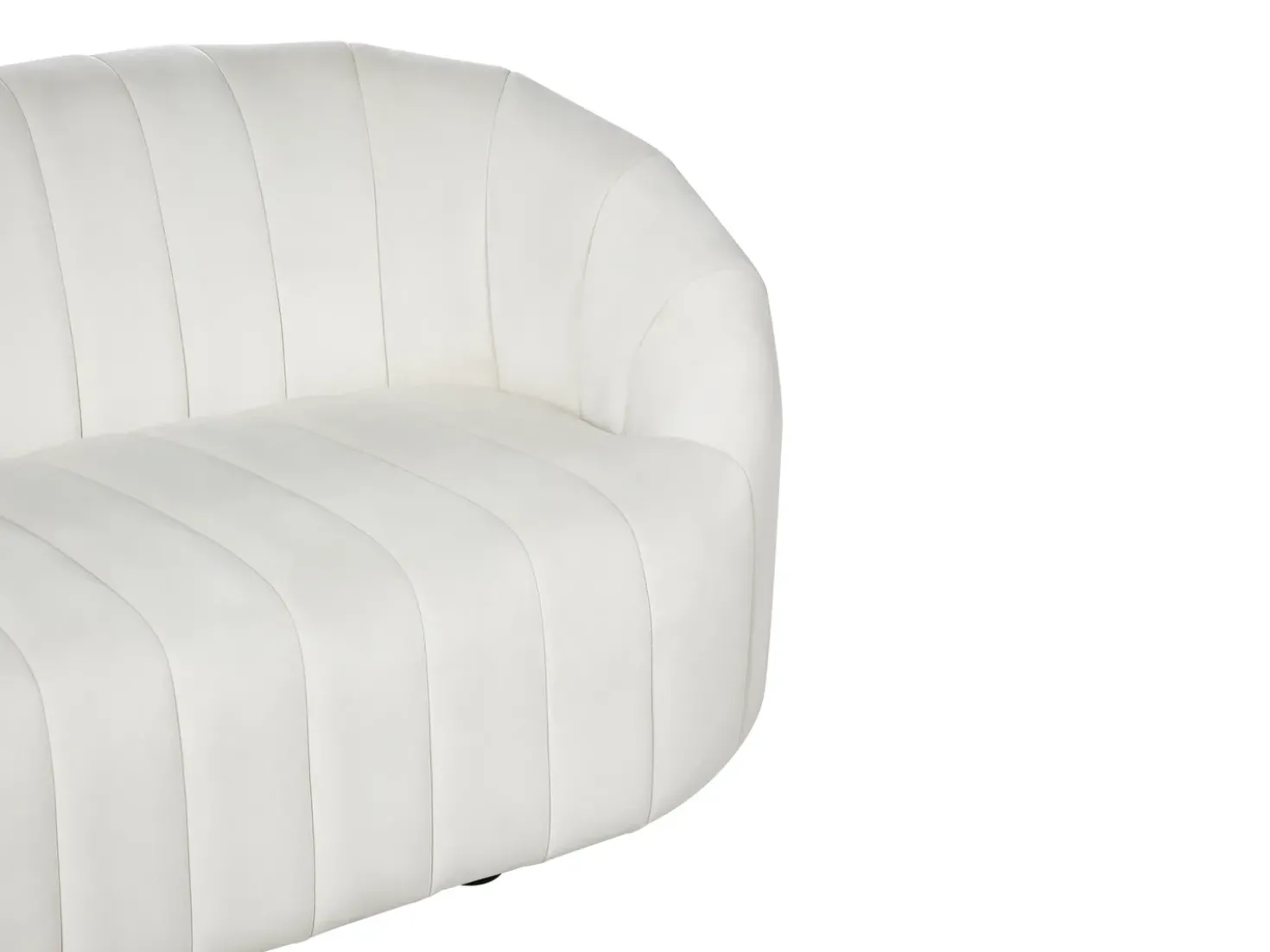 Sofa 2 personers MALUNG Velour Cremehvid