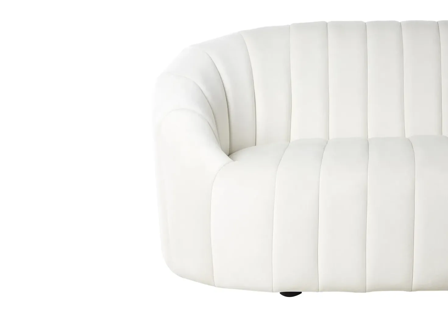 Sofa 2 personers MALUNG Velour Cremehvid