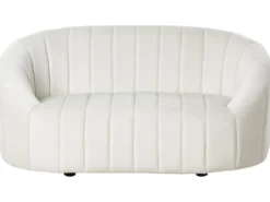 Sofa 2 personers MALUNG Velour Cremehvid