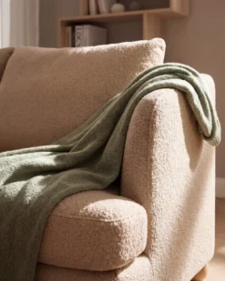 Sofa 3 personers RATTVIK Boucle Beige